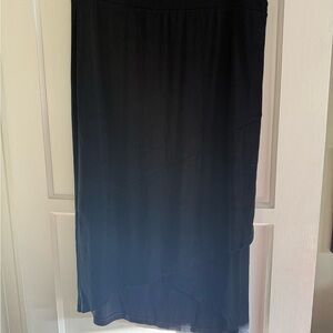 Chico’s Like New Women's Black Maxi Traveler’s Skirt